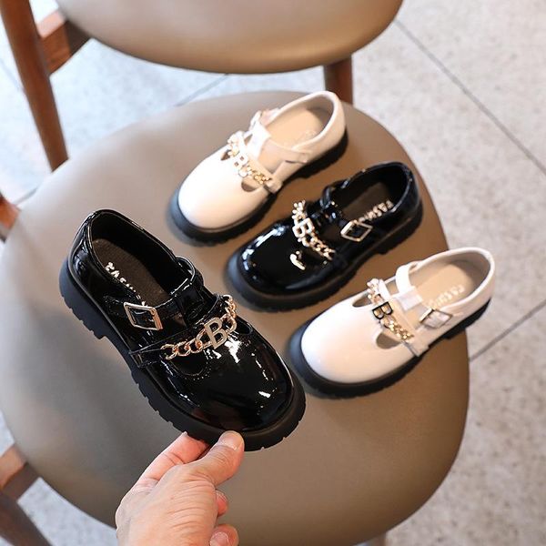 athletic & outdoor metal chain girls leather shoes autumn 2021 children's flats fashion british style students breathable 26-36 chic, Black
athletic & outdoor metal chain girls leather shoes autumn 2021 children's flats fashion british style students breathable 26-36 chic, Black