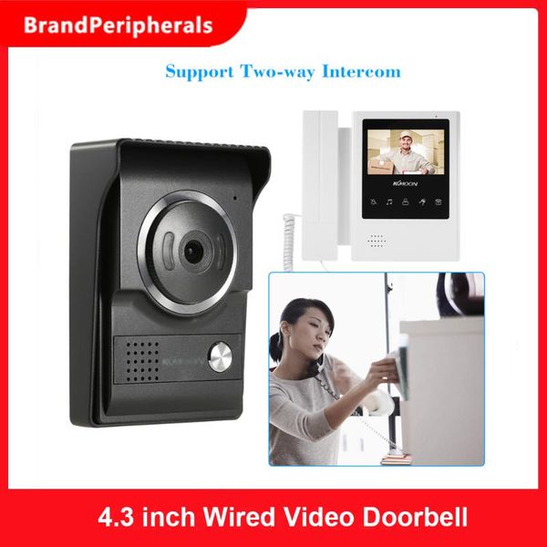 video door phones 4.3 inch wired doorbell night vision rainproof function visual intercom two-way audio phone for security camera
video door phones 4.3 inch wired doorbell night vision rainproof function visual intercom two-way audio phone for security camera
