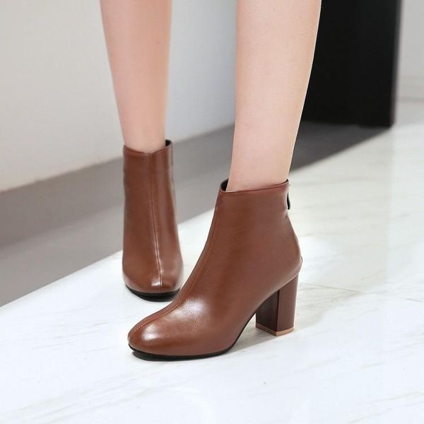boots big size fashion of european and american women's with sharp head high heel zipper, Black
boots big size fashion of european and american women's with sharp head high heel zipper, Black