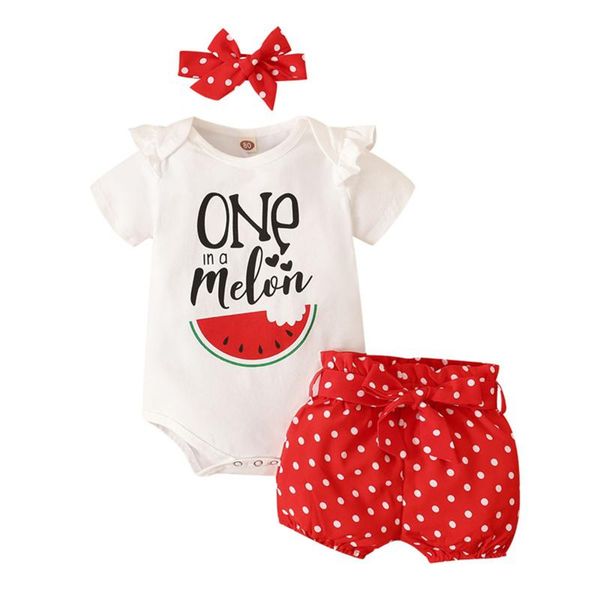 letter watermelon print sets born baby girls summer short sleeve romper+dot bow shorts outfits set vetement fille clothing, White
letter watermelon print sets born baby girls summer short sleeve romper+dot bow shorts outfits set vetement fille clothing, White