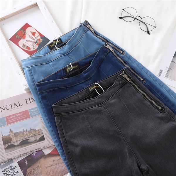 20112021 spring 4 Color Available Side Zipper Jeans Women Autumn high waist Skinny Pencil denim pants Women Jeans, Black
20112021 spring 4 Color Available Side Zipper Jeans Women Autumn high waist Skinny Pencil denim pants Women Jeans, Black