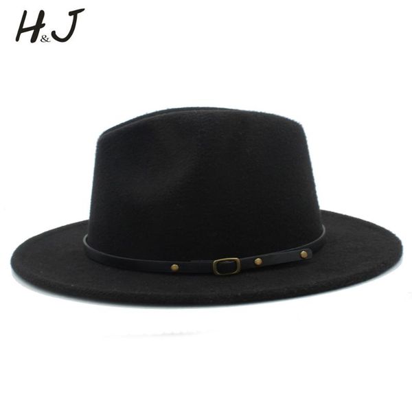 women men wool fedora hat with leather ribbon elegant lady winter autumn chapeu feminino jazz godfather dad sombrero caps wide brim h hats, Blue;gray
women men wool fedora hat with leather ribbon elegant lady winter autumn chapeu feminino jazz godfather dad sombrero caps wide brim h hats, Blue;gray