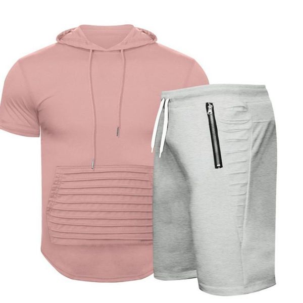 men's tracksuits 2021 summer men shorts sets short sleeve t shirt +shorts solid male tracksuit set brand clothing 2 pieces, Gray
men's tracksuits 2021 summer men shorts sets short sleeve t shirt +shorts solid male tracksuit set brand clothing 2 pieces, Gray