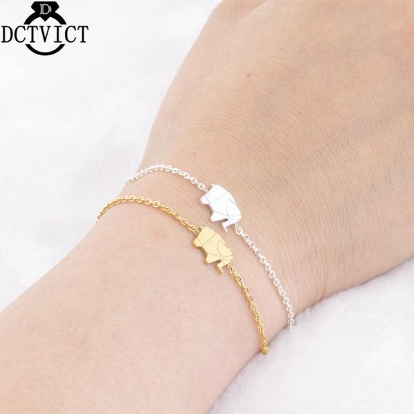 10pcs/lot lucky origami elephant charm bracelets for women men stainless steel chain friendship bracelet bff jewelry link,, Black
10pcs/lot lucky origami elephant charm bracelets for women men stainless steel chain friendship bracelet bff jewelry link,, Black