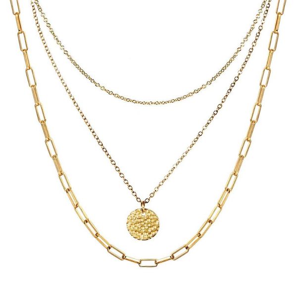 pendant necklaces fashion punk stainless steel multilayer coin for women charm disc choker jewelry, Silver
pendant necklaces fashion punk stainless steel multilayer coin for women charm disc choker jewelry, Silver