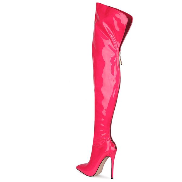classic selling womenpatent leather over the knee boots fashionable pointed toe gorgeous candy color catwalk womenboots, Black
classic selling womenpatent leather over the knee boots fashionable pointed toe gorgeous candy color catwalk womenboots, Black