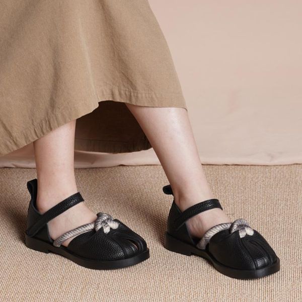 vintage handmade retro sandals classics low heel brown round toe genuine cow leather cool women shoes, Black
vintage handmade retro sandals classics low heel brown round toe genuine cow leather cool women shoes, Black