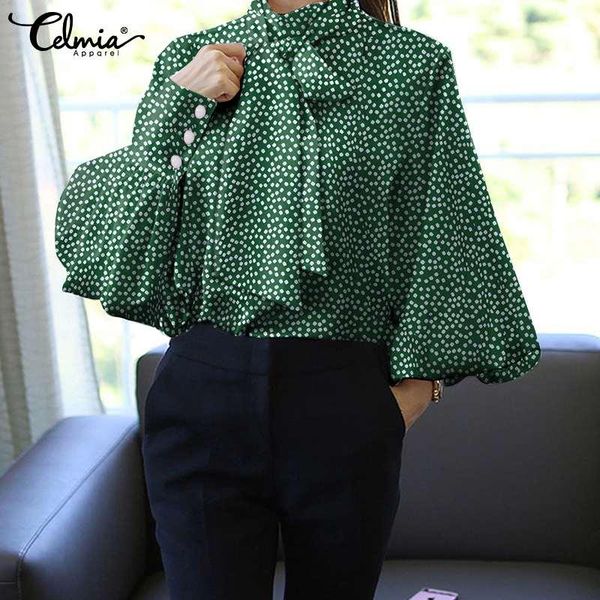 women's blouses & shirts 2021 fashion long lantern sleeve blouse celmia autumn floral print bow tie slik satin tunic elegant office str, White
women's blouses & shirts 2021 fashion long lantern sleeve blouse celmia autumn floral print bow tie slik satin tunic elegant office str, White