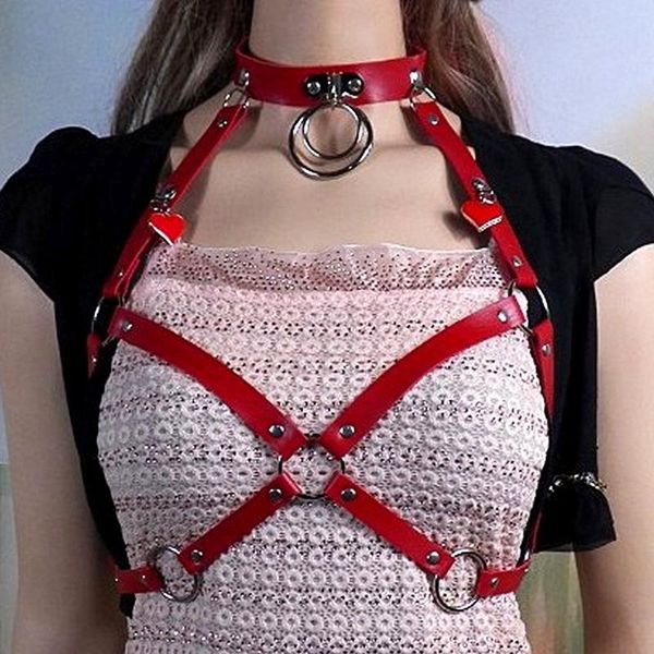 belts women's leather harness bra punk gothic bondage neck collar chest cross bundle belt cosplay club accessories couple flirting, Black;brown
belts women's leather harness bra punk gothic bondage neck collar chest cross bundle belt cosplay club accessories couple flirting, Black;brown