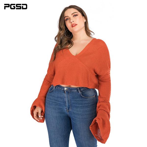 women's sweaters pgsd autumn winter plus size knitted sweater fashion orange v-neck long sleeve warm casual frenulum short pullover fem, White;black
women's sweaters pgsd autumn winter plus size knitted sweater fashion orange v-neck long sleeve warm casual frenulum short pullover fem, White;black