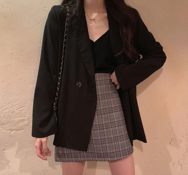 women's suits & blazers women chic solid korean teens long-sleeve harajuku loose office single-button spring stylish fashion breathable, White;black
women's suits & blazers women chic solid korean teens long-sleeve harajuku loose office single-button spring stylish fashion breathable, White;black