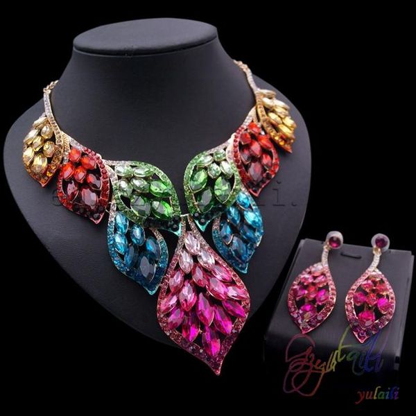 earrings & necklace yulaili plant model white color cubic zircon copper ladies crystal two jewelry sets, Silver
earrings & necklace yulaili plant model white color cubic zircon copper ladies crystal two jewelry sets, Silver