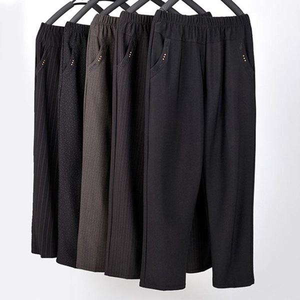women's pants & capris autumn winter women trousers elastic high waist straight plus size 5xl middle-aged elderly female casual ah172, Black;white
women's pants & capris autumn winter women trousers elastic high waist straight plus size 5xl middle-aged elderly female casual ah172, Black;white