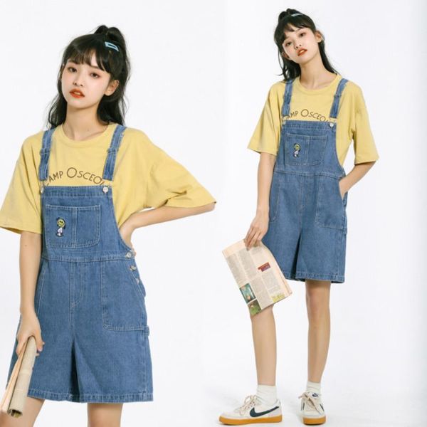 women's jumpsuits & rompers #1193 denim short women korean preppy style overalls casual wide leg jumpsuit blue big pockets off shoulder, Black;white
women's jumpsuits & rompers #1193 denim short women korean preppy style overalls casual wide leg jumpsuit blue big pockets off shoulder, Black;white