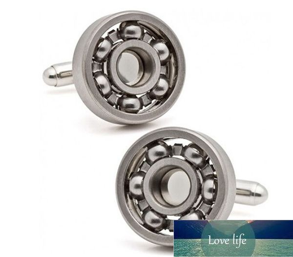 ball bearing cufflinks functional rotatable diversity of mechanic vintage metal color cuff links factory price expert design quality latest, Black;gray
ball bearing cufflinks functional rotatable diversity of mechanic vintage metal color cuff links factory price expert design quality latest, Black;gray
