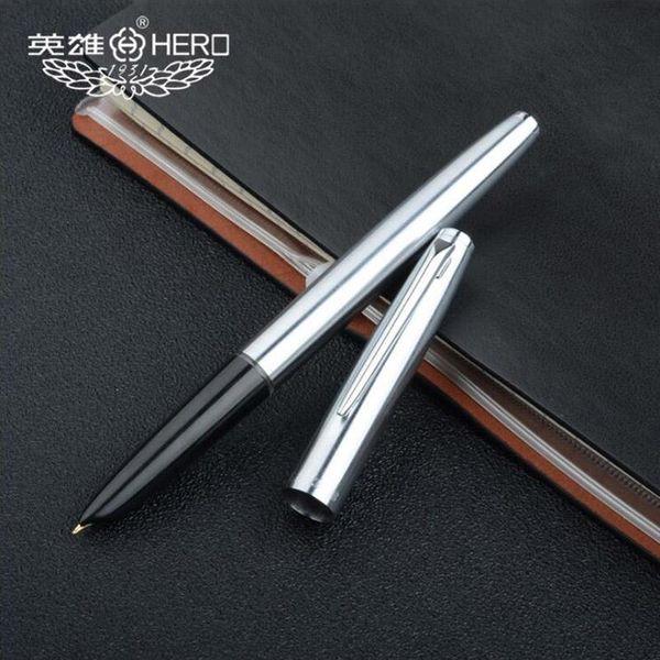 financial tip 0.38mm extra fine fountain pen silver color arrow clip ink pens steel metal classic hero 338 office school
financial tip 0.38mm extra fine fountain pen silver color arrow clip ink pens steel metal classic hero 338 office school