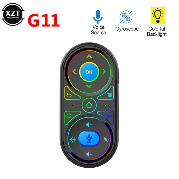 remote controlers g11 smart voice control air mouse rgb backlit gyro 2.4g universal ir learning for x96 h96 android tv box
remote controlers g11 smart voice control air mouse rgb backlit gyro 2.4g universal ir learning for x96 h96 android tv box