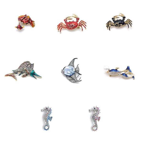 pins, brooches pd brooch marine life goldfish swordfish seahorse dolphin crab animal dripping craft clothing accessories corsage, Gray
pins, brooches pd brooch marine life goldfish swordfish seahorse dolphin crab animal dripping craft clothing accessories corsage, Gray