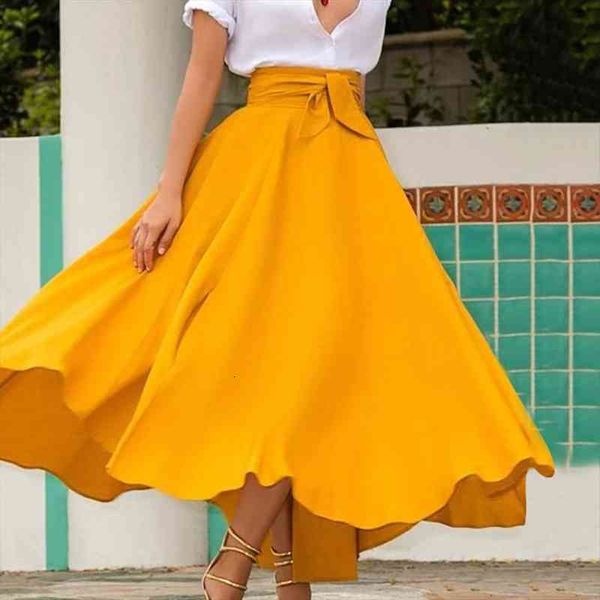 solid color high waist womens skirt a line pleated spring summer faldas slim bow belt long maxi, Black
solid color high waist womens skirt a line pleated spring summer faldas slim bow belt long maxi, Black