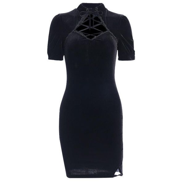 cheongsam dress gothic lace-up suede high waist slim little black retro dark chinese qipao ethnic clothing, Red
cheongsam dress gothic lace-up suede high waist slim little black retro dark chinese qipao ethnic clothing, Red