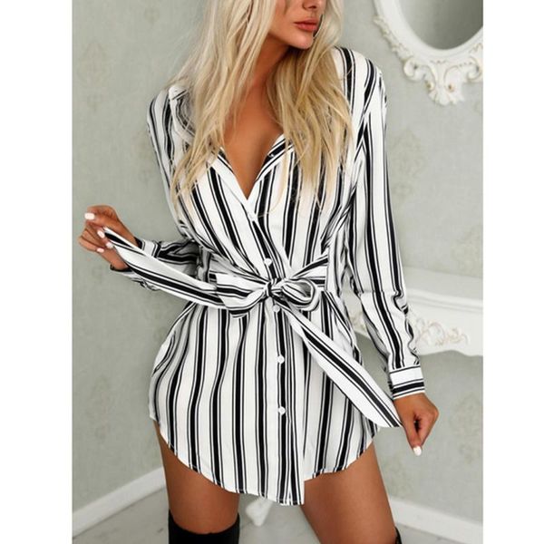 women arrival black white ol work button bandage long sleeve shirt dress v-neck stripe print summer mini shirtdress casual dresses, Black;gray
women arrival black white ol work button bandage long sleeve shirt dress v-neck stripe print summer mini shirtdress casual dresses, Black;gray