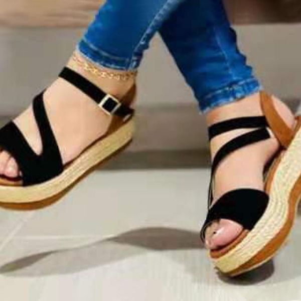 sandals female footwear platform flat women summer woman shoes plus size 35-43 buckle strap peep toe casual fashion beach 2021, Black
sandals female footwear platform flat women summer woman shoes plus size 35-43 buckle strap peep toe casual fashion beach 2021, Black