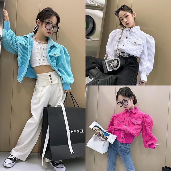 girls corduroy ruffles puff sleeve coat spring cotton fashion jacket kids clothes 6-12 years a jackets, Blue;gray
girls corduroy ruffles puff sleeve coat spring cotton fashion jacket kids clothes 6-12 years a jackets, Blue;gray