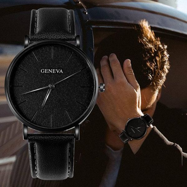 wristwatches 2021 geneva watch men wrist watches leather casual men's quartz fashion simple male clock montre homme horloges mannen, Slivery;brown
wristwatches 2021 geneva watch men wrist watches leather casual men's quartz fashion simple male clock montre homme horloges mannen, Slivery;brown