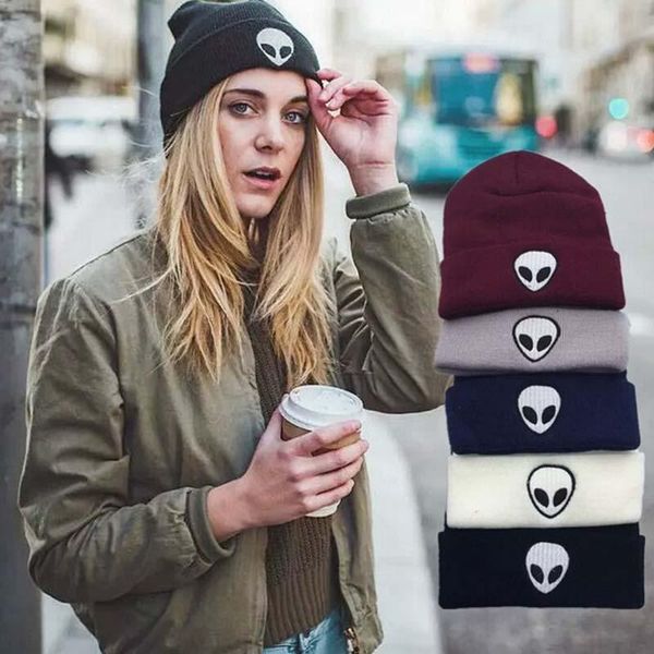 berets women men skullies beanies soft knitted winter caps alien embroidered hip hop hats outfoor warm skullcaps, Blue;gray
berets women men skullies beanies soft knitted winter caps alien embroidered hip hop hats outfoor warm skullcaps, Blue;gray
