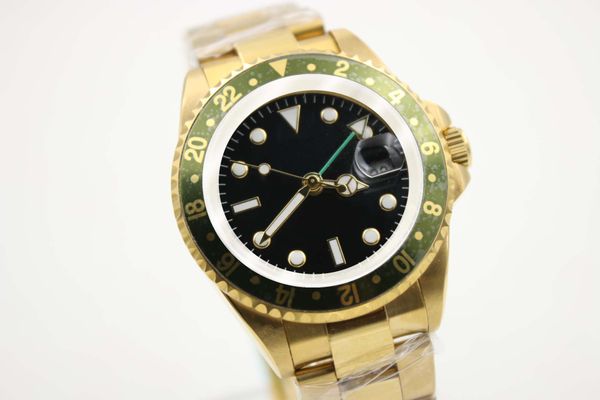 men's mechanical watch 116710 business casual modern gold stainless steel case green side ring dial 4-pin calendar folding buckle strap, Slivery;brown
men's mechanical watch 116710 business casual modern gold stainless steel case green side ring dial 4-pin calendar folding buckle strap, Slivery;brown