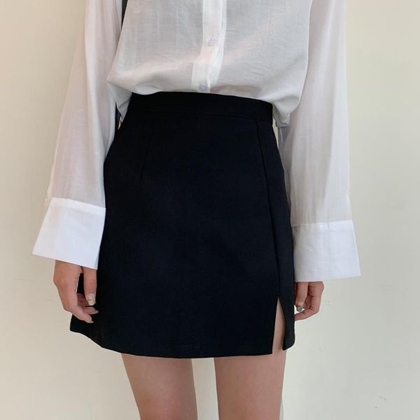 skirts women black charm lady aesthetic bodycon casual all-match above knee pure high waist split oversized teens trendy
skirts women black charm lady aesthetic bodycon casual all-match above knee pure high waist split oversized teens trendy