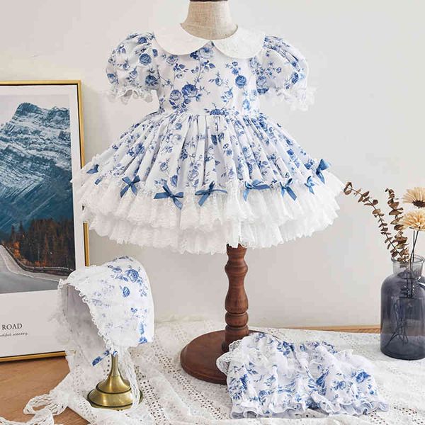 summer baby girls short sleeve bowknot floral dresses kids girl princess clothing + shorts 210429, Blue
summer baby girls short sleeve bowknot floral dresses kids girl princess clothing + shorts 210429, Blue