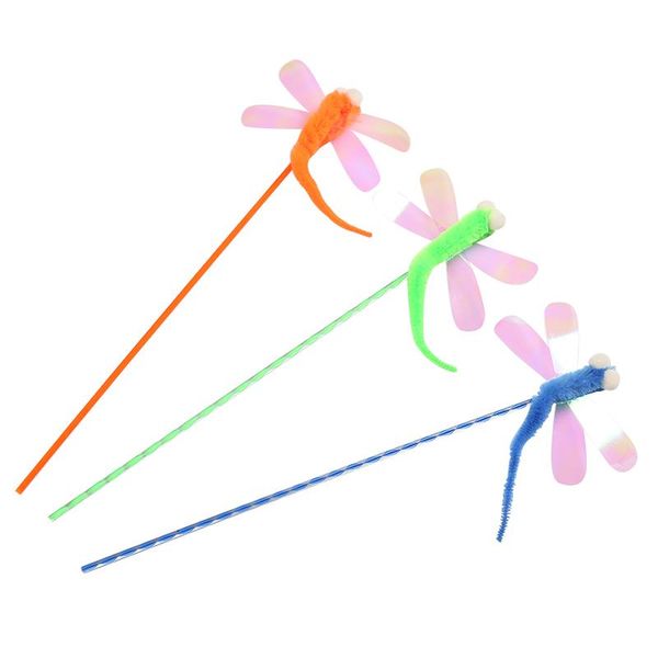 cat toys sequin material dragonfly pattern teaser stick in stock pet products 
cat toys sequin material dragonfly pattern teaser stick in stock pet products