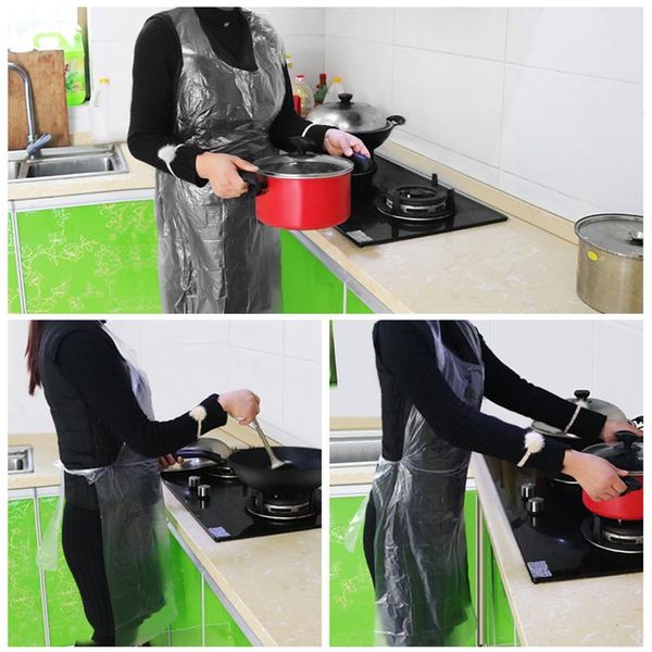 100pcs disposable aprons waterproof oil proof antifouling plastic anti-splash kitchen supplies lors889
100pcs disposable aprons waterproof oil proof antifouling plastic anti-splash kitchen supplies lors889