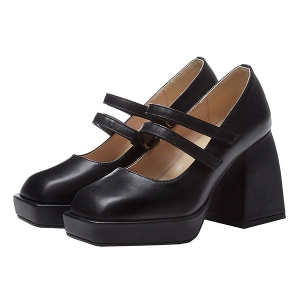 dress shoes women single book square toe super high heel genuine leather heels thick bottom pumps, Black
dress shoes women single book square toe super high heel genuine leather heels thick bottom pumps, Black