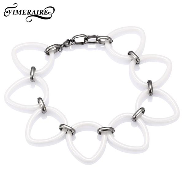 fashion ceramic bracelet oval black white healthy with stainless steel jewelry for women men wedding anniversary gift charm bracelets, Golden;silver
fashion ceramic bracelet oval black white healthy with stainless steel jewelry for women men wedding anniversary gift charm bracelets, Golden;silver