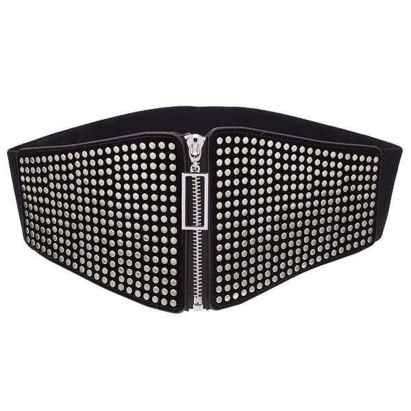 women's shapers 1pc cinch belt personalized rivet corset elastic waist clothing accessory, Black;white
women's shapers 1pc cinch belt personalized rivet corset elastic waist clothing accessory, Black;white
