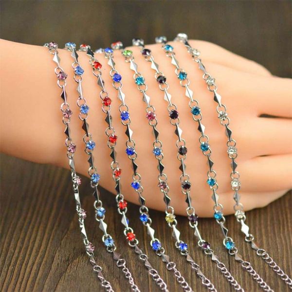 bracelet inlaid with diamond bracelet korean jewelry color protection, Golden;silver
bracelet inlaid with diamond bracelet korean jewelry color protection, Golden;silver