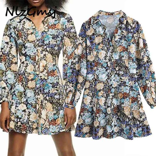 dres elegant flower print mini long sleeve party es woman chic front button vintage vestido 210628, Black;gray
dres elegant flower print mini long sleeve party es woman chic front button vintage vestido 210628, Black;gray
