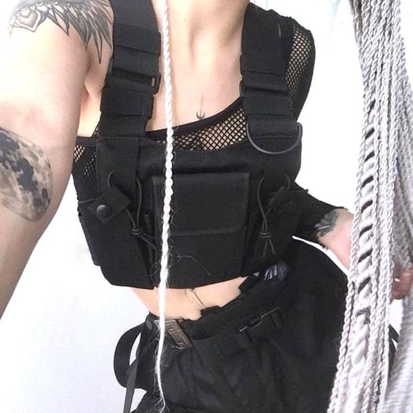 radio chest harness front bag pocket pack holster rescue essentials leisure cool cosplay gothic style girls black bags women backpack
radio chest harness front bag pocket pack holster rescue essentials leisure cool cosplay gothic style girls black bags women backpack