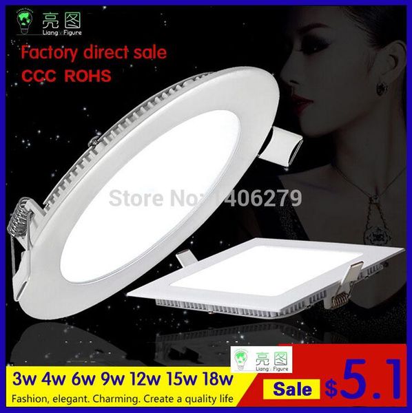 downlights ultrathin 3w4w6w 9w12w15w18w white/warm white led ceiling recessed grid downlight / slim round/squre panel light 
downlights ultrathin 3w4w6w 9w12w15w18w white/warm white led ceiling recessed grid downlight / slim round/squre panel light