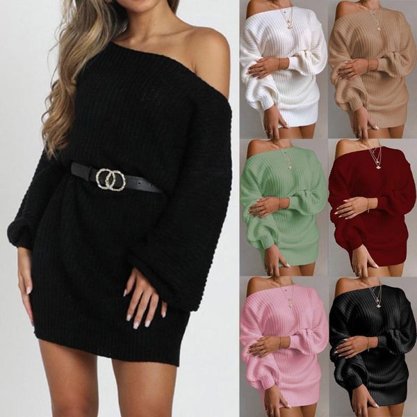 casual dresses fashion knitted sweater for women autumn winter slim shoulder green dress female strapless party, Black;gray
casual dresses fashion knitted sweater for women autumn winter slim shoulder green dress female strapless party, Black;gray