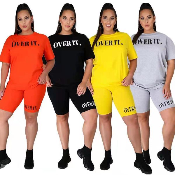 stylish sports suit 2021 fashion letter offset solid round neck tracksuits sleeve shorts casual women's, Gray
stylish sports suit 2021 fashion letter offset solid round neck tracksuits sleeve shorts casual women's, Gray