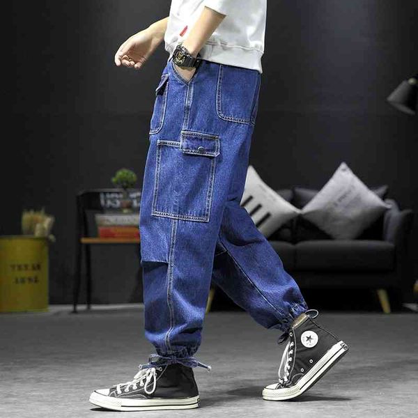 men's jeans fashion drawstring jean pants spring muti-pockets biker denim trousers cowboy blue casual plus size -5xl mrge
men's jeans fashion drawstring jean pants spring muti-pockets biker denim trousers cowboy blue casual plus size -5xl mrge