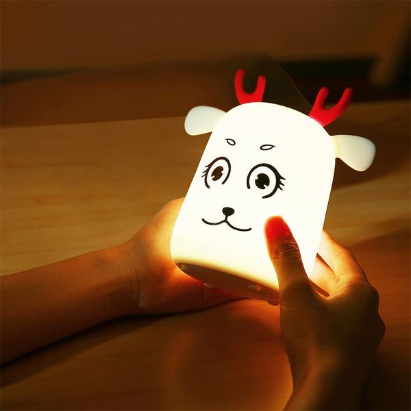 night lights silica gel cute deer led wireless touch sensor silicone kids baby bedside decoration children's day gifts toy lamp
night lights silica gel cute deer led wireless touch sensor silicone kids baby bedside decoration children's day gifts toy lamp