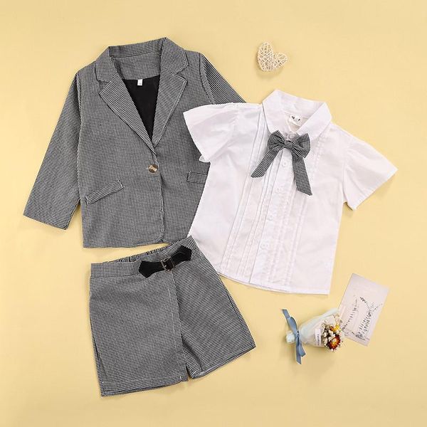 clothing sets 1-6years kid girl 3pcs set formal lapel plaid coat inner white short-sleeve shirt short skirt-shaped pants girls spring fall
clothing sets 1-6years kid girl 3pcs set formal lapel plaid coat inner white short-sleeve shirt short skirt-shaped pants girls spring fall