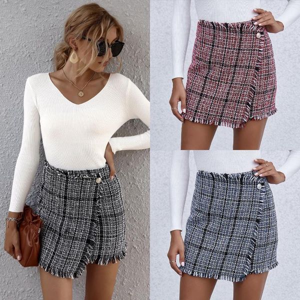 hirigin fashion plaid women skirts 2021 fall clothes single button high waist femal skirt ol outwear mini dress streetwear, Black
hirigin fashion plaid women skirts 2021 fall clothes single button high waist femal skirt ol outwear mini dress streetwear, Black
