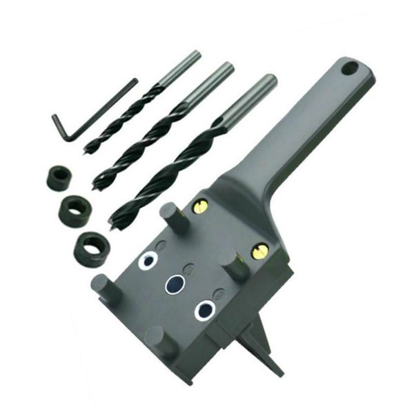 professional hand tool sets gray wood doweling jig abs plastic handheld pocket hole system 6/8/10mm drill bit puncher for carpentry dowel jo
professional hand tool sets gray wood doweling jig abs plastic handheld pocket hole system 6/8/10mm drill bit puncher for carpentry dowel jo