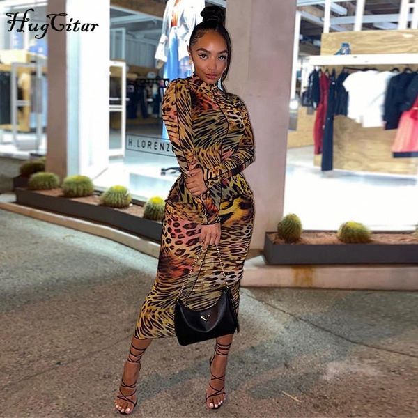 casual dresses hucgitar 2021 leopard print long sleeve bodycon maxi autumn winter women party elegant outfits, Black;gray
casual dresses hucgitar 2021 leopard print long sleeve bodycon maxi autumn winter women party elegant outfits, Black;gray