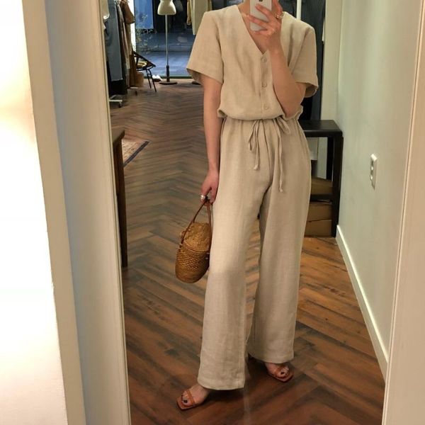 women's jumpsuits & rompers cotton linen loose womens jumpsuit summer short sleeve janpan korean style overall female vadim body mujer, Black;white
women's jumpsuits & rompers cotton linen loose womens jumpsuit summer short sleeve janpan korean style overall female vadim body mujer, Black;white